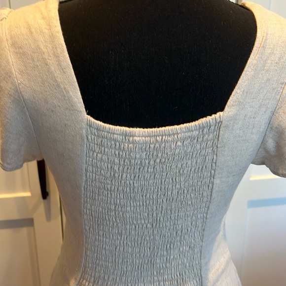 Abercrombie & Fitch Beige Linen Mini Dress XS - Picture 9 of 9